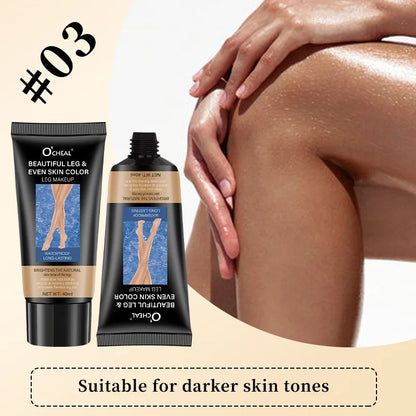 Concealer Leg Cream Waterproof Even Skin Tone Beauty Cream Stockings Cream Leg Care Moisturizer