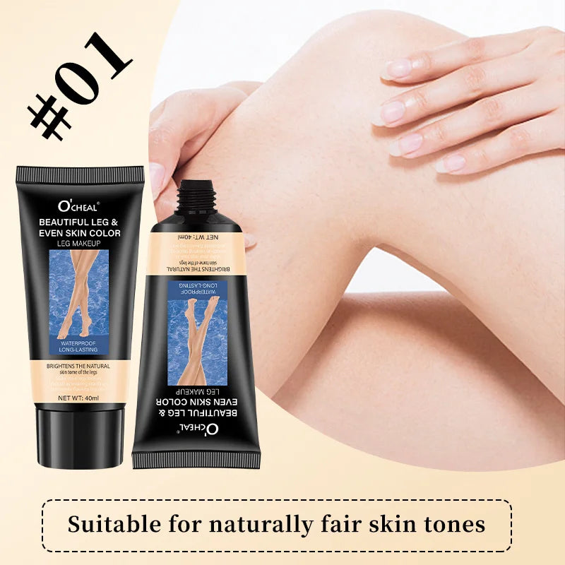 Concealer Leg Cream Waterproof Even Skin Tone Beauty Cream Stockings Cream Leg Care Moisturizer