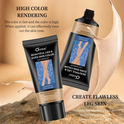 Concealer Leg Cream Waterproof Even Skin Tone Beauty Cream Stockings Cream Leg Care Moisturizer