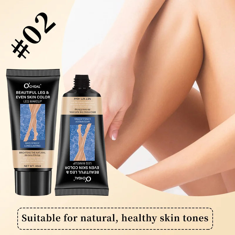 Concealer Leg Cream Waterproof Even Skin Tone Beauty Cream Stockings Cream Leg Care Moisturizer