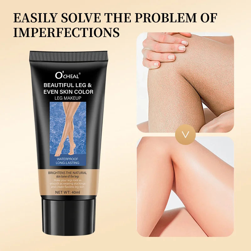 Concealer Leg Cream Waterproof Even Skin Tone Beauty Cream Stockings Cream Leg Care Moisturizer