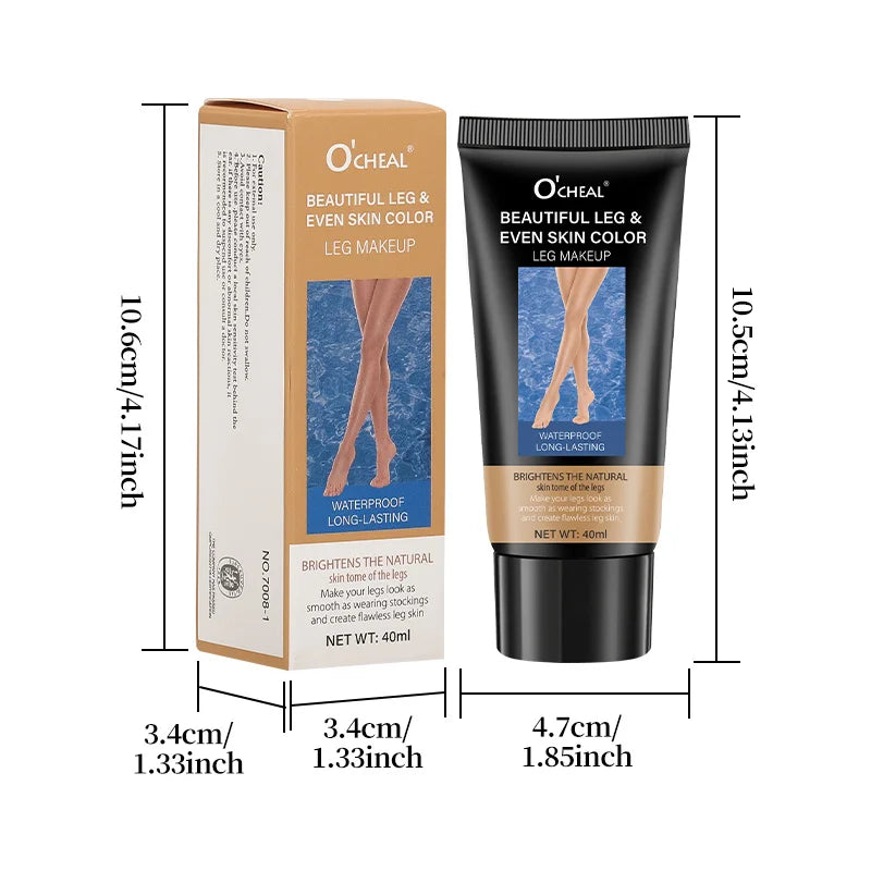 Concealer Leg Cream Waterproof Even Skin Tone Beauty Cream Stockings Cream Leg Care Moisturizer