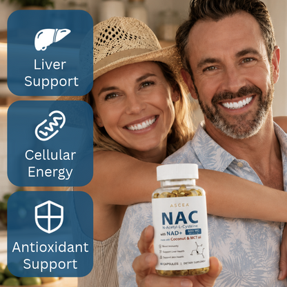NAC600+NAD⁺  to Support your liver. Steady your days.